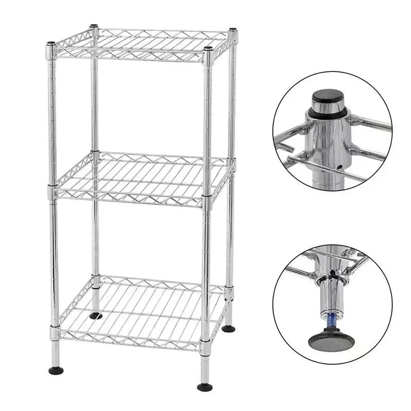 Étagère réglable en hauteur en acier de 30 cm de large
