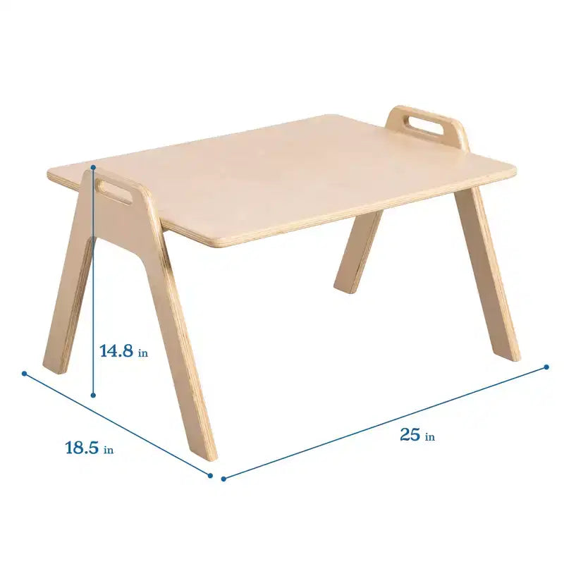 Table d'activités Montessori pour enfants, pupitre portable en contreplaqué de bouleau