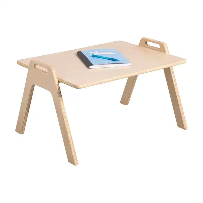 Table d'activités Montessori pour enfants, pupitre portable en contreplaqué de bouleau