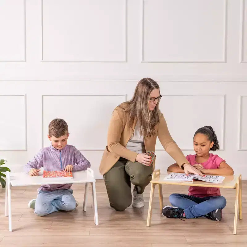 Table d'activités Montessori pour enfants, pupitre portable en contreplaqué de bouleau