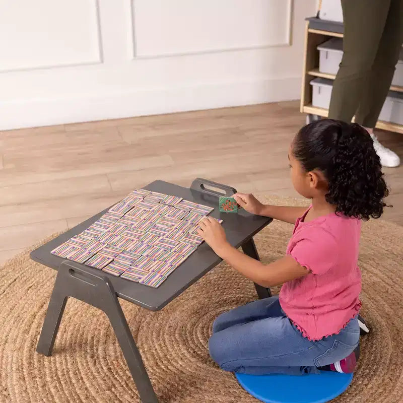 Table d'activités Montessori pour enfants, pupitre portable en contreplaqué de bouleau