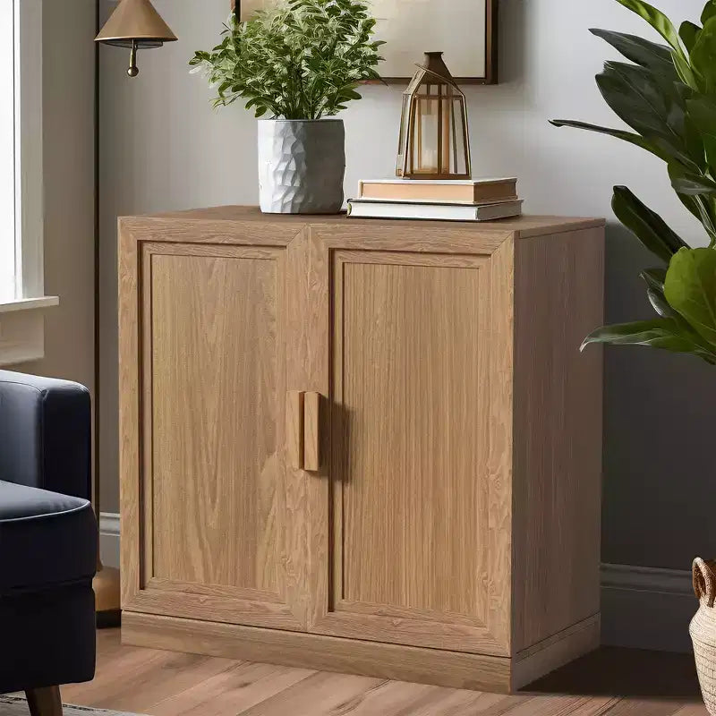 Buffet et armoire empilables en bois massif avec étagères réglables