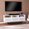 Meuble TV avec rangement - Blanc