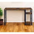 Bureau de travail marron et noir de 119 cm