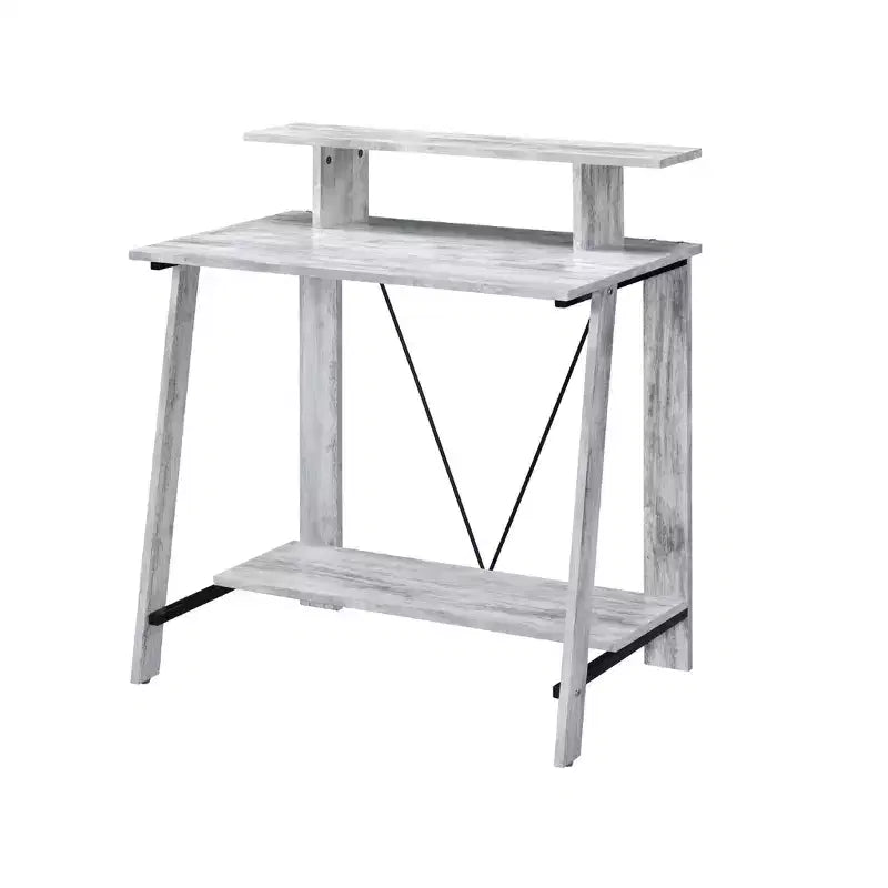 Bureau de style ancien blanc de 32 po