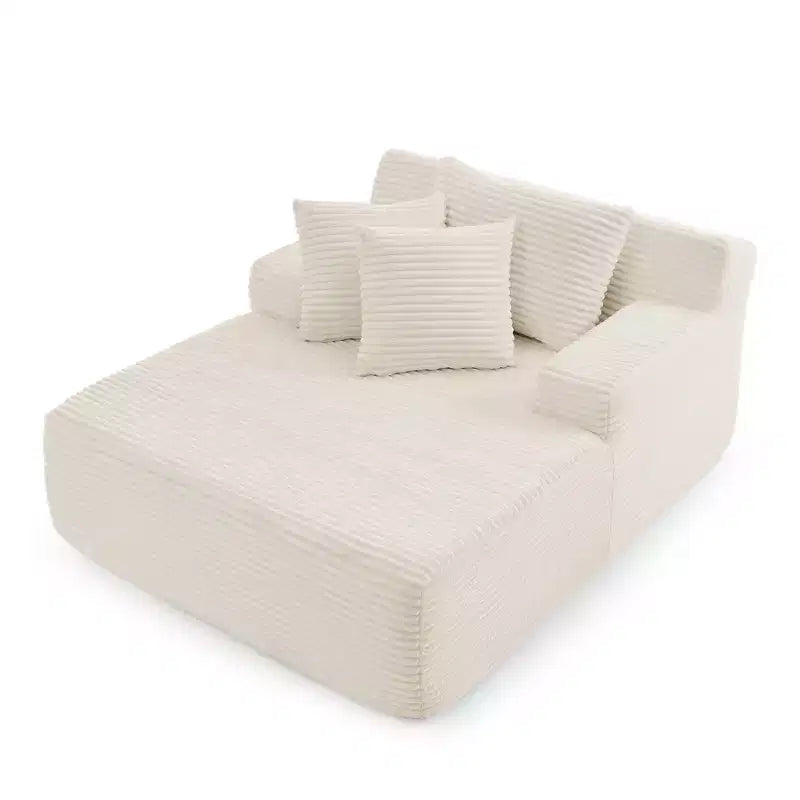 Fauteuil inclinable rembourré paresseux, chaise longue de loisirs, aucun assemblage requis