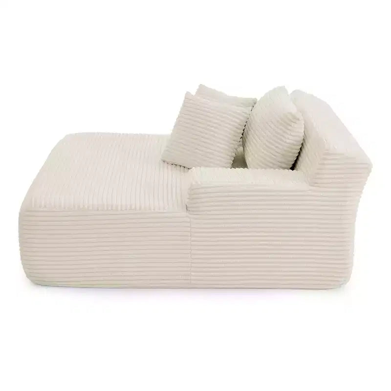 Fauteuil inclinable rembourré paresseux, chaise longue de loisirs, aucun assemblage requis