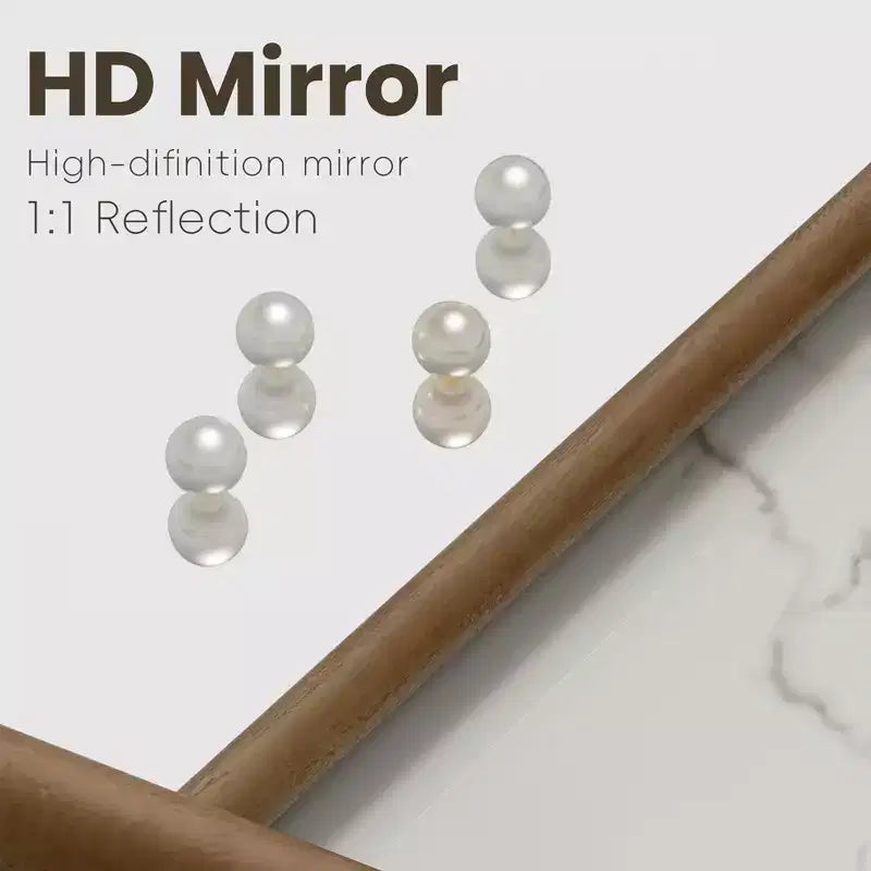 Miroir rectangulaire psyché en bois massif marron 71x31 pouces (sans support)