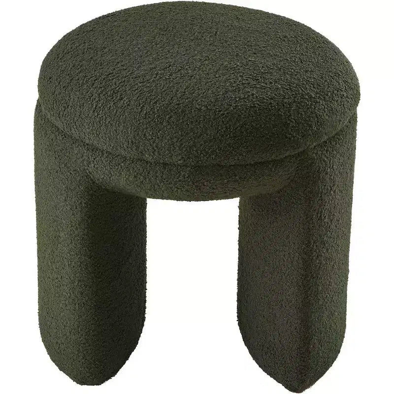 Ottoman/Tabouret en Tissu Fausse Fourrure Sherpa