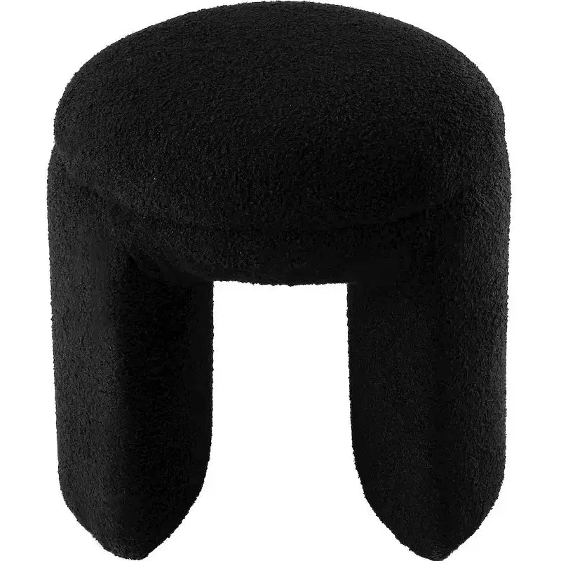 Ottoman/Tabouret en Tissu Fausse Fourrure Sherpa