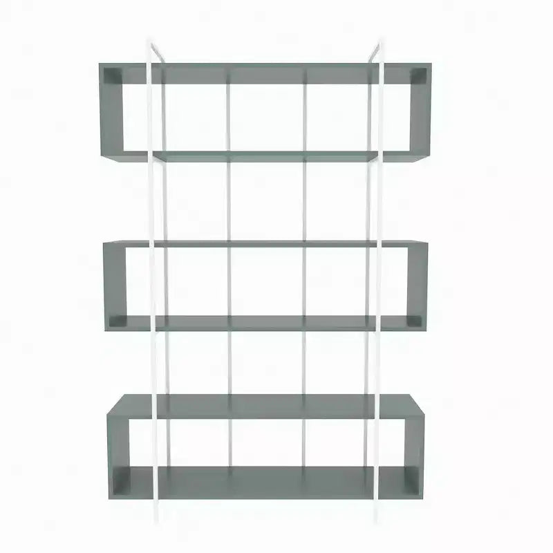 Bibliothèque ouverte moderne avec cadre en métal
